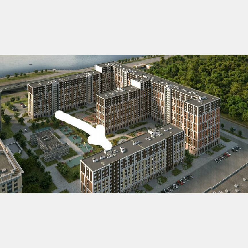 2-к. апартаменты, 36 м², 11/11 эт.
