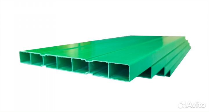 Доборы 2м, грядки Пвх, комплект, цвет зеленый