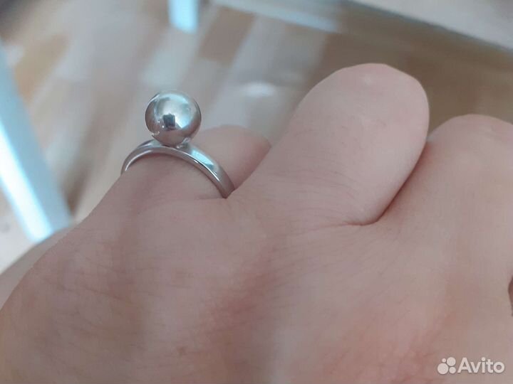 Кольцо серебро