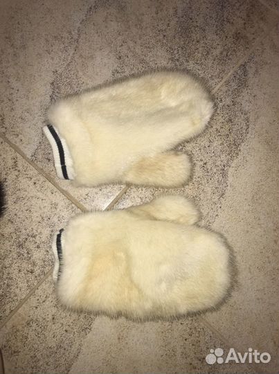Норковые варежки (целиковая норка)