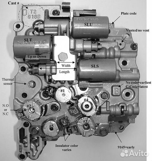 Схема акпп aisin 55 51