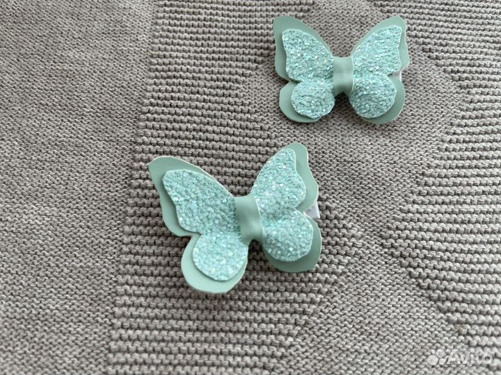 Заколка бабочка ручной работы