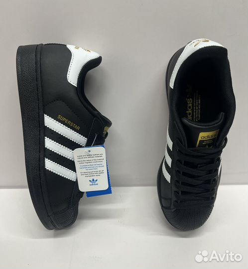 Кроссовки adidas superstar черные