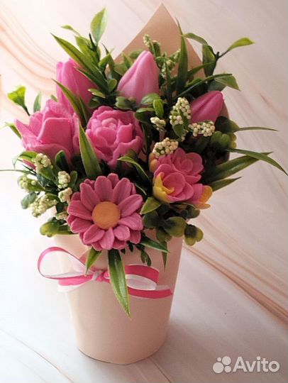 Мыло ручной работы букеты