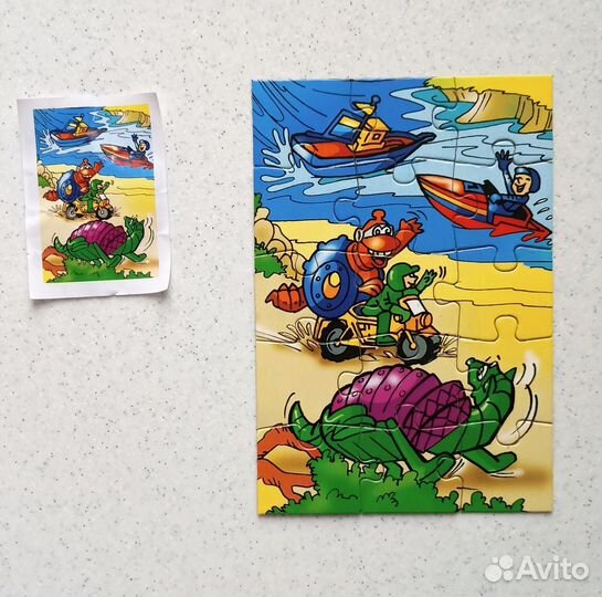 Пазлы из киндер-сюрпризов 2000 г