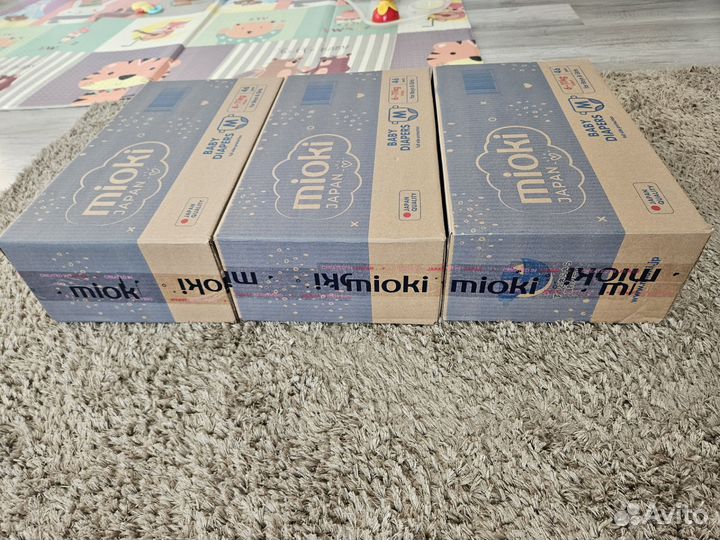 Подгузники mioki размер М (6-11 кг)