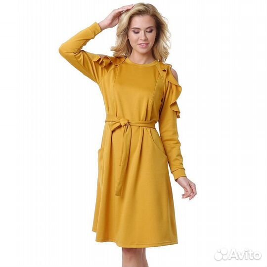 Платье для беременных и кормящих с открытыми плеча