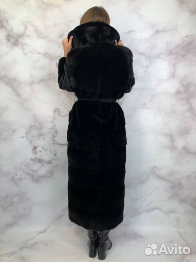 Шуба из норки в пол