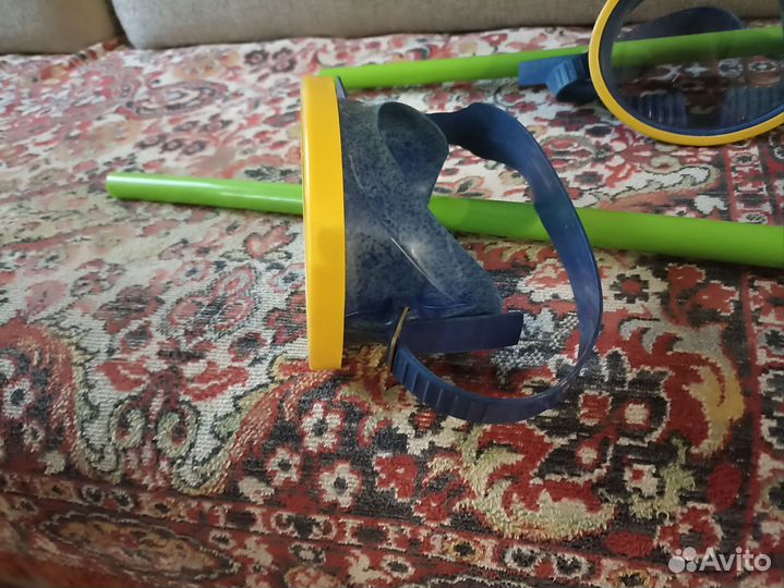 Маска для ныряния плавания стекло стеклянная