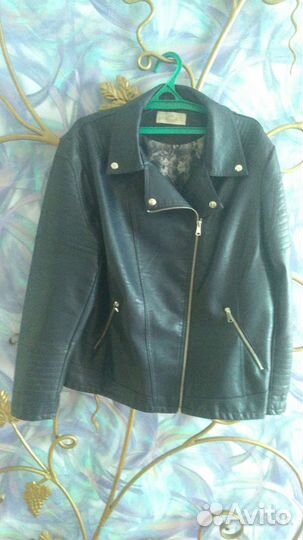 Куртка кожаная женская 52 размер