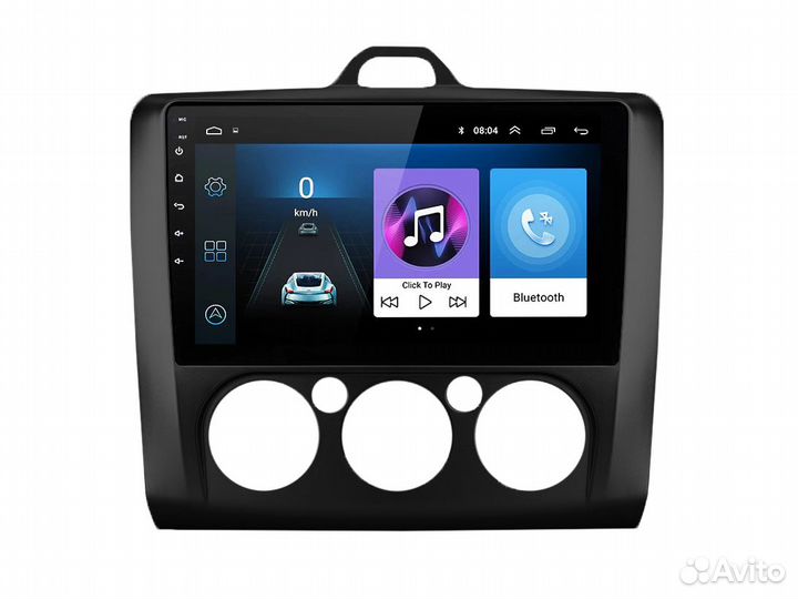 Магнитола Ford Focus 2 черная Android