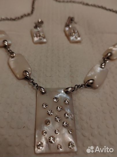 Колье и серьги серебро