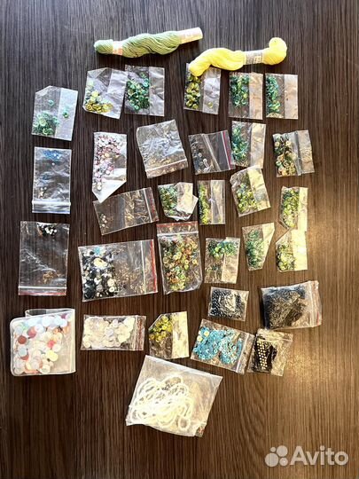 Паетки биссер стразы для рукоделия одним лотом