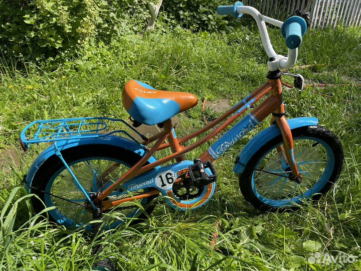 Детский велосипед 16 forward azure