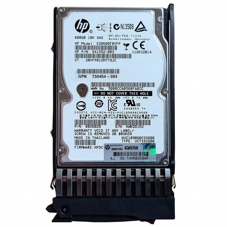 [730702-001] Жесткий Диск Hp C8s58a 600gb Msa Sas 2 730702-001