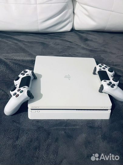 Sony PS4 slim белая white 450 игр
