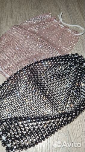 Маска со стразами. Новые в упаковке