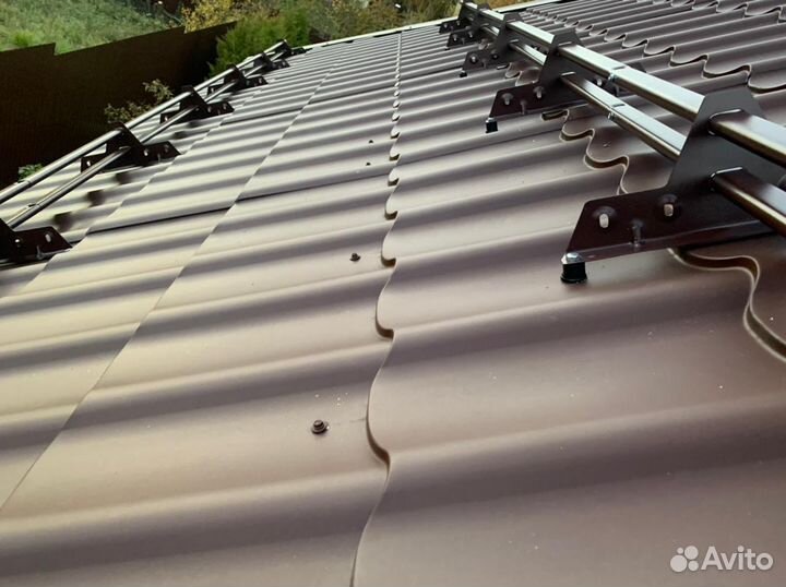 Установка снегозадержателей