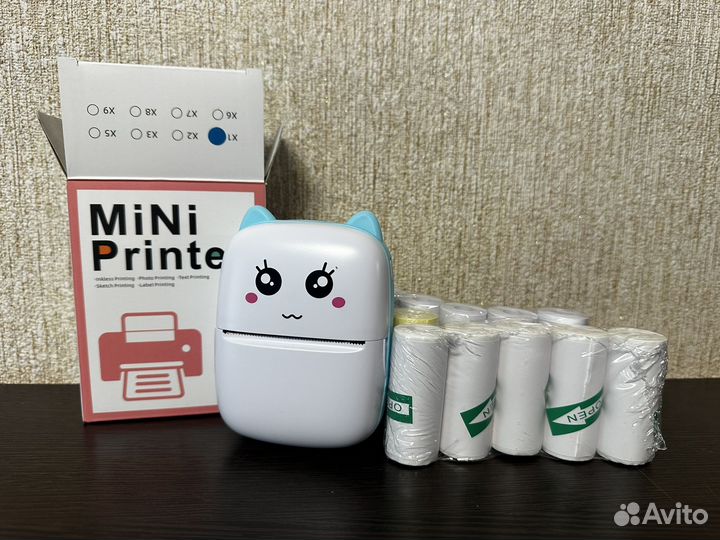 Портативный мини принтер комплект