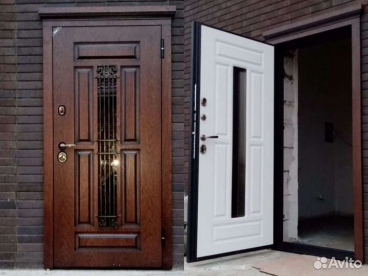 Дверь входная со стеклопакетом