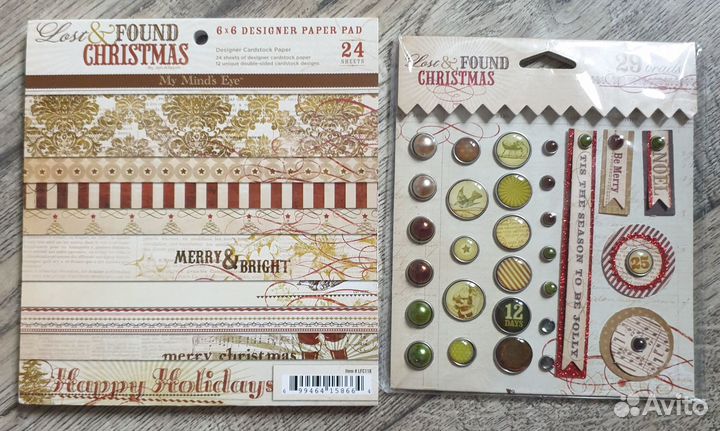 Бумага для скрапбукинга My Mind's Eye с украшениям