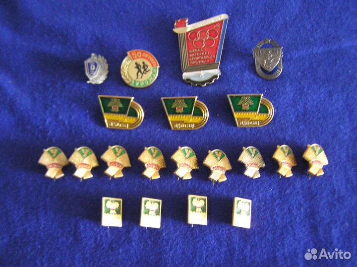 20 значков дюсш времен СССР