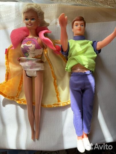 Кукла барби с нарядами и Кен