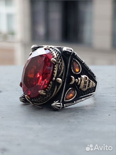 Мужской перстень серебро