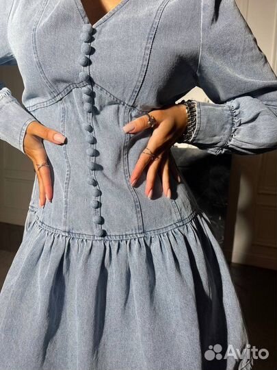 Джинсовое платье новое