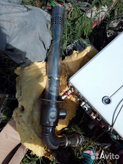 Твердотопливный котел и газовый