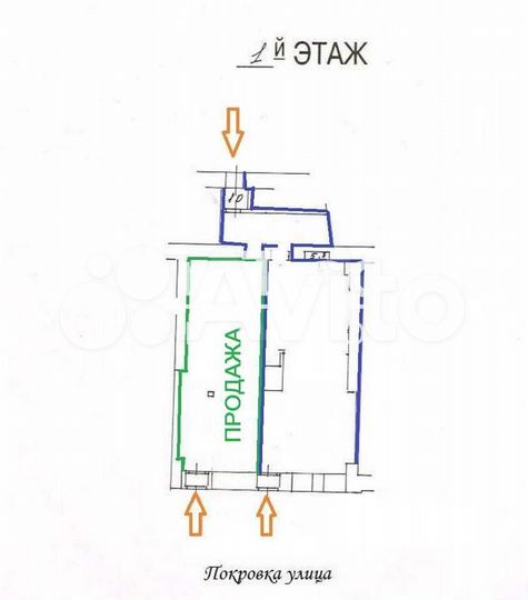 Продам торговое помещение, 55 м²