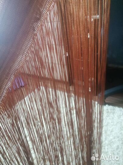 Шторы нити с бусинками