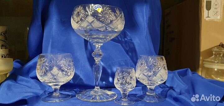 Бренди, коньячки хрустальные