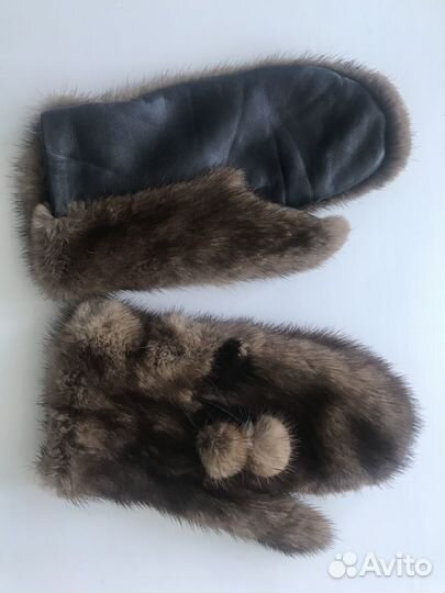 Продам норковые варежки