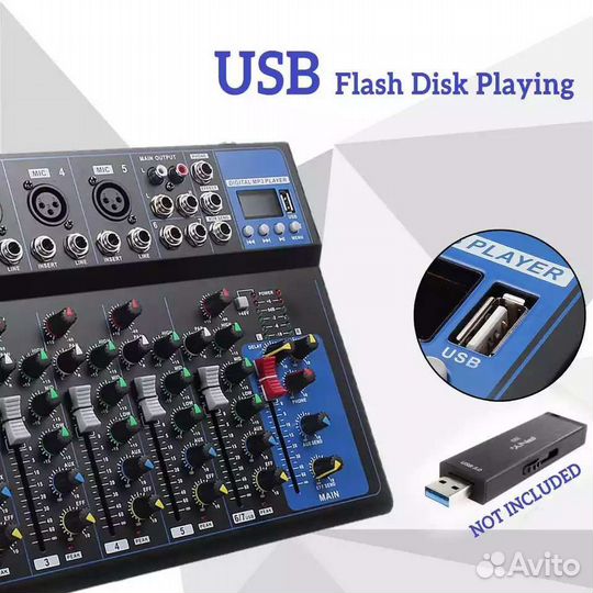 Микшерный пульт audio Mixser7