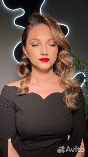 Макияж вечерний,локоны,визажист