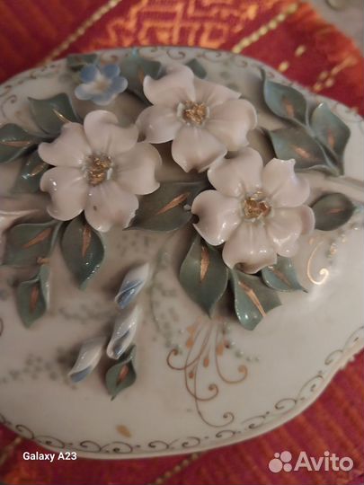 Антикварная шкатулка времен СССР. ручной работы