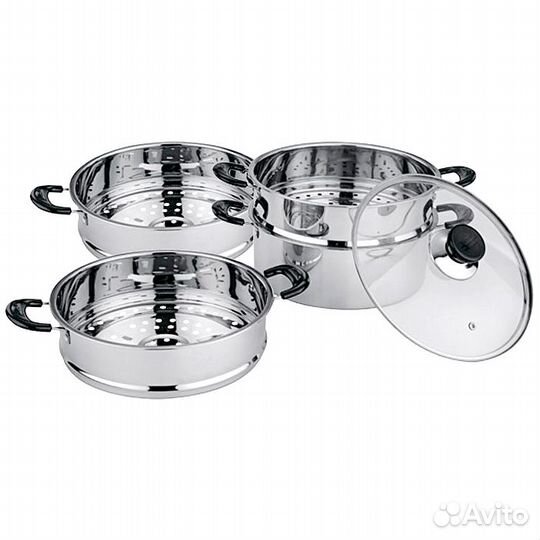 Мантоварка-пароварка 4 уровня, 5 предметов