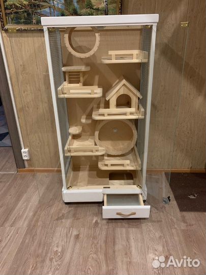 Клетка, витрина для шиншилл, дегу, хорька и др