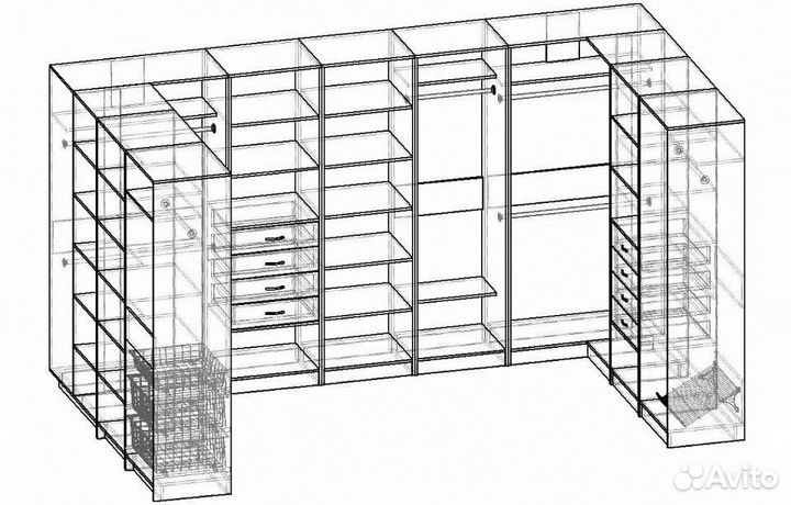 Дизайн-проект кухни, гардеробной и др. мебели