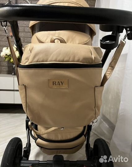 Коляска 2 в 1 экокожа