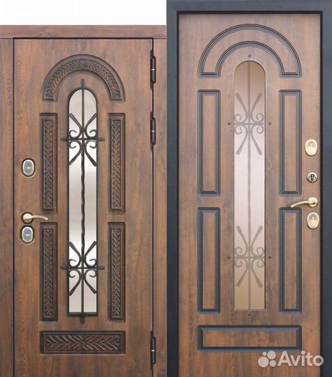 Дверь с терморазрывом vitra винорит патина