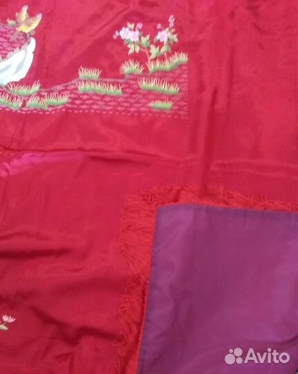 Винтажное Покрывало/Комплект.Шёлк.60-70гг