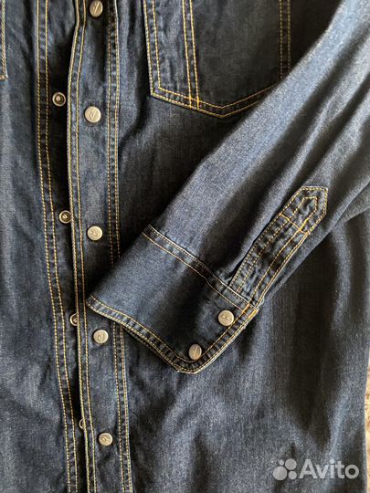 Джинсовая рубашка мужская Disel Italy р. 50-52