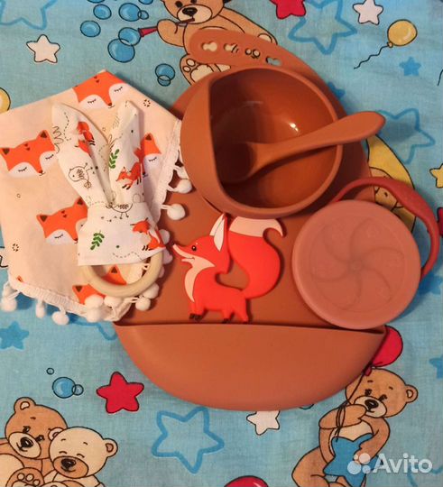 Набор детской посуды новый