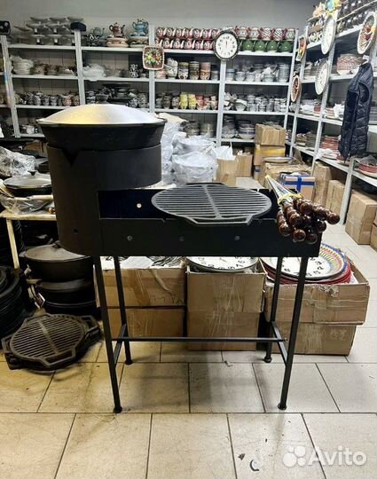 Казан чугунный, мангалы, печи