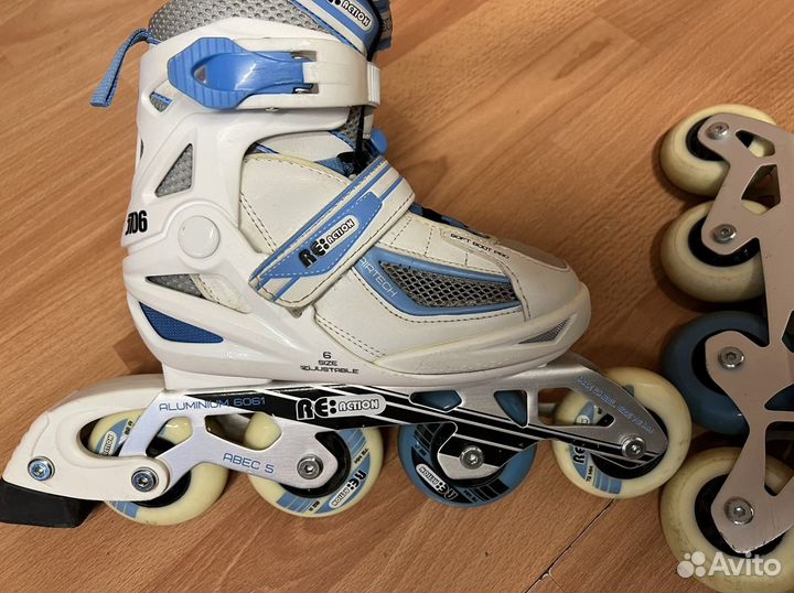 Роликовые коньки детские раздвижные reaction 31-36
