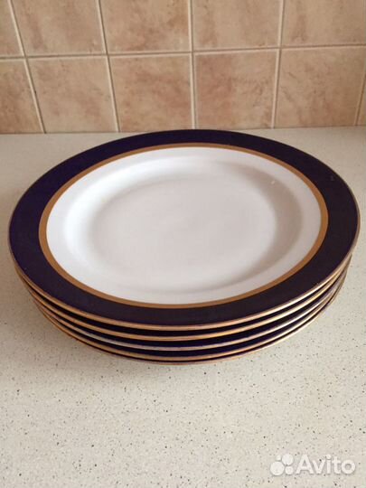 Тарелка фарфоровая СССР, Дулево(5 шт)