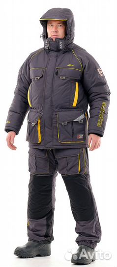 Костюм Камчатка 2020 костюм (таслан, серо-желтый)