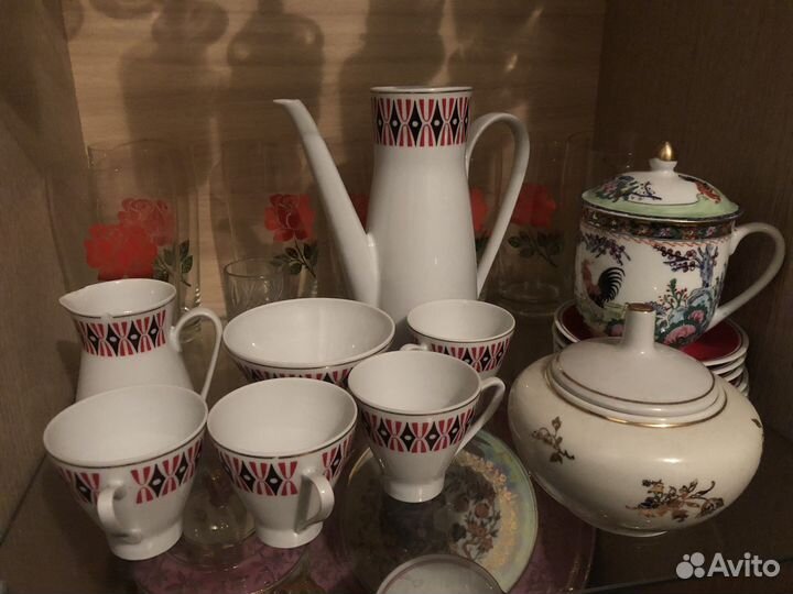 Кофейный фарфоровый набор Freiberger Porzellan